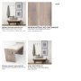 68745 - Elaine I 58L x 14.75W x 20H Brown Wood Upholstered Cream Seat Entryway Bench 
