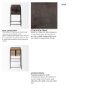68763 - Stamford 36" Total Height Black Leather Seat w/ Wood Back, Metal Frame Counter Stool