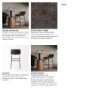 68765 - Kavalan 33.5" Total Height Ebony Leather Seat Black Metal Frame Counter Stool