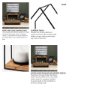 68789 - Leopold Set of Two Black Metal Wooden Base Table Candle Holders