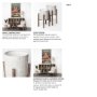 68817 - Groot Set of Two 11.8 x 23  Eggshell Ceramic Wooden Base Plant Stands