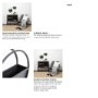 68822 - Hank Set of 2 Black Metal Hanging Wall Planters