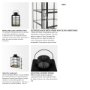 68831 - Gamfield  6.1L x 6.1W x 10.6H Small Black Metal and Glass Lantern
