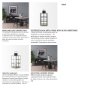 68832 - Gamfield 6.1L x 6.1W x 13.4H Medium Black Metal and Glass Lantern