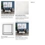 68843-AB - Nathan II 18" x 20" Square Top White Marble and Black Metal End/Side Table 