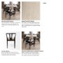 68865 - Trixie Curved Back Dining Arm Chair | Dark Taupe Fabric w/ Wooden