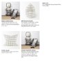 68875-CFD - Suzanne 22x22 White/Black Square Pattern Pillow Cover w/Filler
