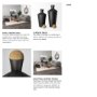 68983 - Asher Set of Two Black Metal Urns 