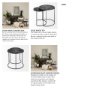 68987 - Chakra 19.7" Set of Two Round Dark Wood Top Black Frame Accent Tables