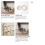 68994 - Leona (Set of 2) Natural Wicker Woven Mirrored Base Nesting Trays