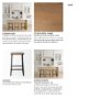 69008 - Conan 25" Seat Height Brown Wood Seat Black Metal Frame Counter Stool