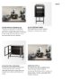 69010 - Arelius  36L x 18W Black-Brown Wood, Black Metal Base w/ 2 Glass Doors Accent Cabinet 
