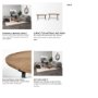 69012 - Helios (Set of 2) Brown Solid Wood Top Black Metal Base Nesting Coffee Tables