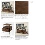 69015 - Glenn I 20L x 21W x 24H Dark Brown Wood w/ Black Iron Frame Square End/Side Table 
