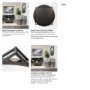 69026 - Norbert 46" Round-Square Black Wood/Metal Frame Mirror