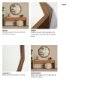 69029 - Aramis II 41L x 41H Octagon Brown Wood Frame Wall Mirror