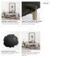 69049-AB - Shale 37" Irregular Live-Edge Black Slate w/Flat Iron Base Coffee Table 