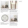69053-AB - Jacinta II 21" Round Glass Top Metal and Marble Pedestal End/Side Table 