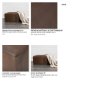 69058 - Minara 36" Square Brown Leather Wrapped w/Wood Base Ottoman