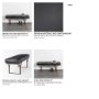 69061 - Jessie 55L x 16W Black Leather Seat W/Gold Metal Base Accent Bench