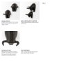 69077 - Tauro IV (Set of 2) Black Cast Aluminum Raging Bull Wall Decor