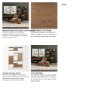 69104 - Morris III 47.25 X 15 X 75.5  Brown Wood and Silver Metal Frame 6 Shelf Shelving Unit