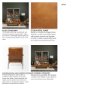 69131 - Grosjean Brown Leather Wrap Metal Frame Accent Chair