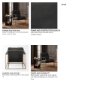 69134 - Watson Black Leather Wrap Gold Metal Frame Accent Chair