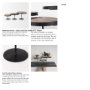 69143 - Lorenz (Set of 3) Light Brown Wood W/ Black Metal Base Round Decorative Display Stands