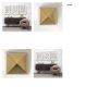 69160 - Giza (Set of 2) 4L x 4W Gold Elongated Pyramids