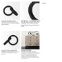 69164 - Rafiki Two Blackened Hammered Finish Metal Conjoined Circles