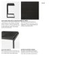 69172 - Kiran 17L x 17W x 30H Black Wood W/ Black Metal Base C-Shape Bar Stool