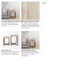 69179 - Faye (Set of 2) 19L x 19W x 26H Beige Finished Wood W/ Gold Metal Base Accent Tables