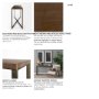 69183 - Faye 50L x 15W x 30H Medium Brown Wood W/Antique Nickel Metal Base Console Table