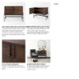 69194 - Glenn 38L x 16W x 30H Dark Brown Wood w/ Black Iron Frame, 2 Door Accent Cabinet