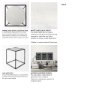 69214 - Austen 20L x 20W x 22H Round White Marble Top W/ Black Metal Frame Side Table