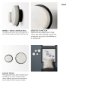 69222 - Sophia 5.0 L x 5.0 W x 3.0 H White Marble Set of 2 Wall Hooks
