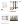 69231-AB - Taunton 80L x 10.5W x 90H Medium Brown Wood W/ Antique Nickel Metal Frame 6 Tier Shelving Unit