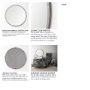 69236 - Gambit 46" Round Gray Wash Wood Frame Wall Mirror