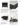 69237 - Divina Black-Brown Wood w/ White Marble Top and Black Metal Base 1 Drawer Side Table