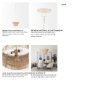 69240 - Marimba 40 L x 40 W x 24 H Natural Cane 6 Tier Chandelier
