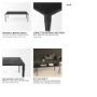 69256 - Timothy 42.0 X 22.0 X 15.5 Ebony Black Iron Coffee Table