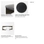 69262-AB - Reinhold III Black Marble Top Iron Coffee Table