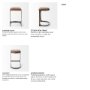 69267 - Tyson 17L x 18W x 28H Brown Leather W/ Metal Frame Counter Stool