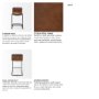 69277 - Berbick 20.5 x 24.75 x 39 Medium Brown Leather W/ Iron Frame Counter Stool
