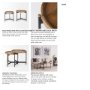 69282 - Marquisa (Set of 2) 22.5L x 22.5W x 20.8H Light Brown Wood W/ Black Metal Base Nesting Side Tables