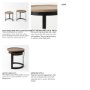 69283 - Aisley (Set of 2) 19.3L x 19.3W x 19H Light Brown Wood W/ Black Metal Base Round Nesting Side Tables