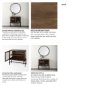 69290 - Arelius 36L x 18W x 32H Medium Brown Wood, Black Metal Base w/ 2 Glass Doors Accent Cabinet