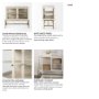 69292 - Arelius 36L x 18W x 32H White Wood, Gold Metal Base w/ 2 Glass Doors Accent Cabinet