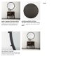 69313 - Elena III Large Black Wall Mirror
